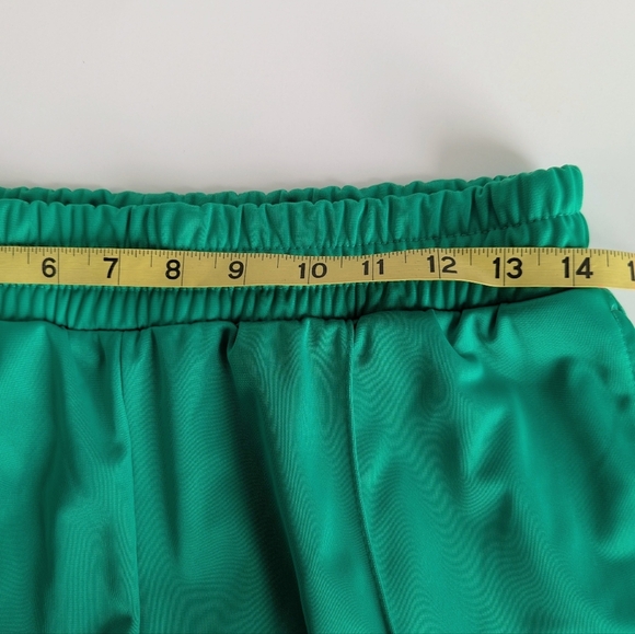 No Fear x H&M Oversized Sports Joggers Side Snaps Athletic Stripe Apple Green M - Picture 7 of 11